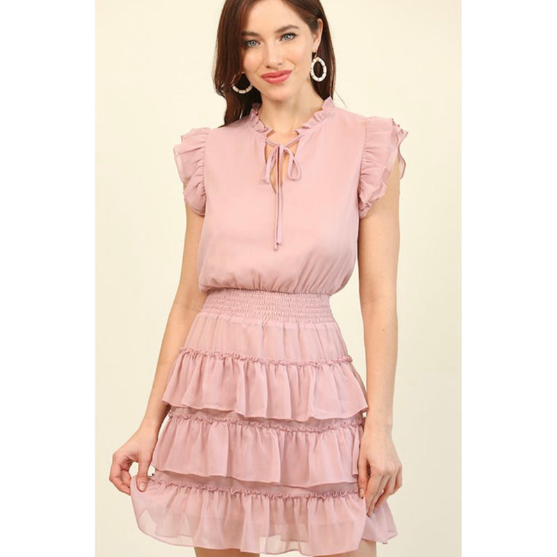 Ruffled Tiered Dress