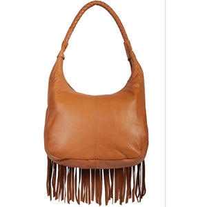Soft Leather Fringe Handbag