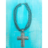 Cross and Strand Necklace Set