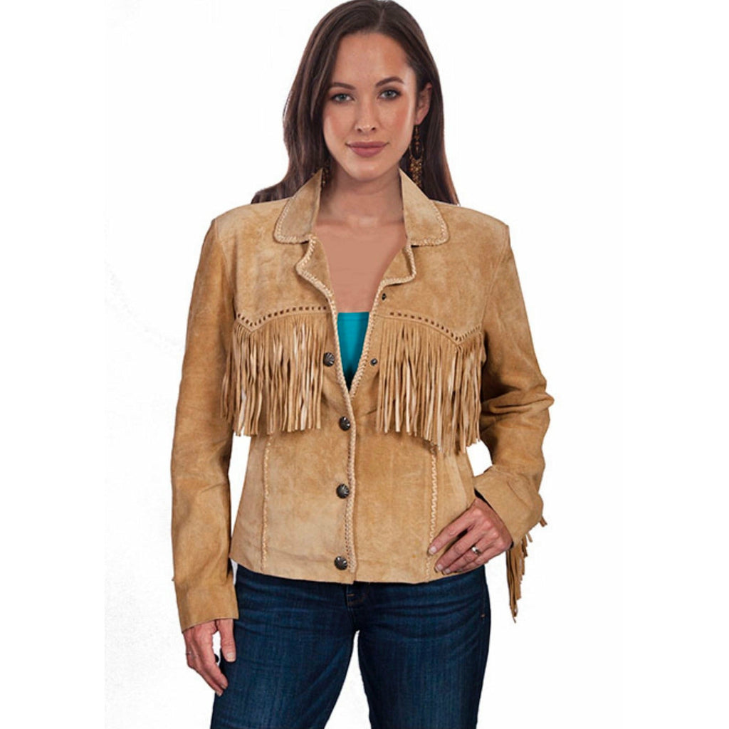 Suede Fringe Jacket