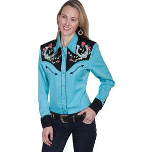 Turquoise Pearlsnap