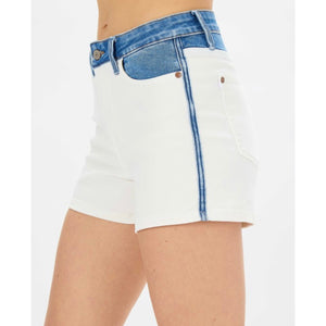 Judy Blue Ecru Shorts