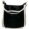 Vegan Sherpa Trimmed Messenger Bag