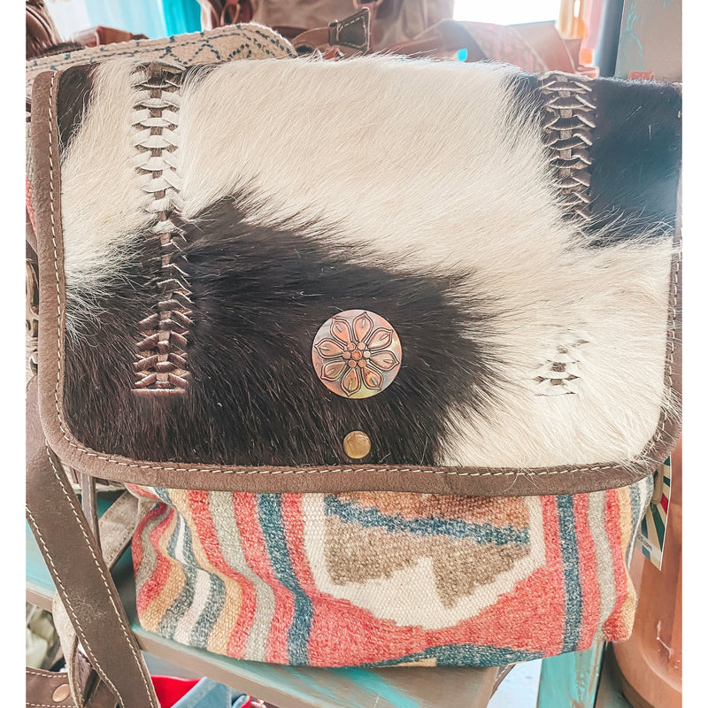 Midsize Crossbody Aztec Bag