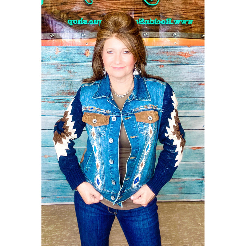 Aztec Denim Jacket