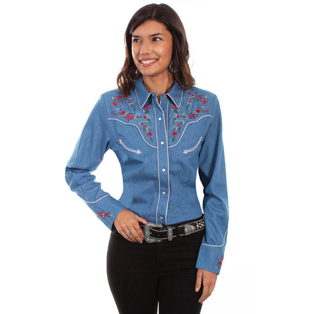 Denim Pearlsnap